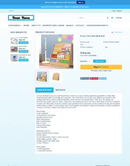 Image of a store selling art on freewebstore